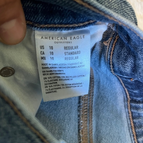 American Eagle 90s straight leg jeans 10 - Picture 3 of 4